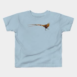 Reeves's pheasant bird cartoon illustration Kids T-Shirt